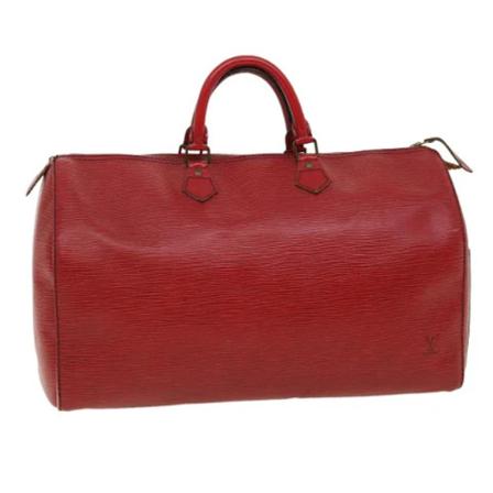 Louis Vuitton Vintage Pre-owned Leather handTass , Rood , Dames , Maat: ONE Size Vintage Tassen