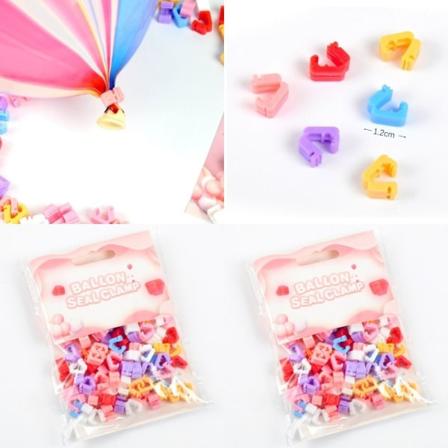 200 ST Ballongklämmor Ballongklämmor Slips Ballongbindningsverktyg 200pcs