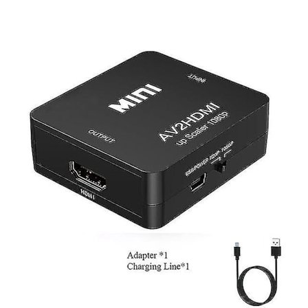 Rca till HD-adapter 3 Rca-omvandlare HD-kabeladapter Cvbs Composite Video Audio 1080p Aux-adaptrar Tillbehör för TV Av Pc