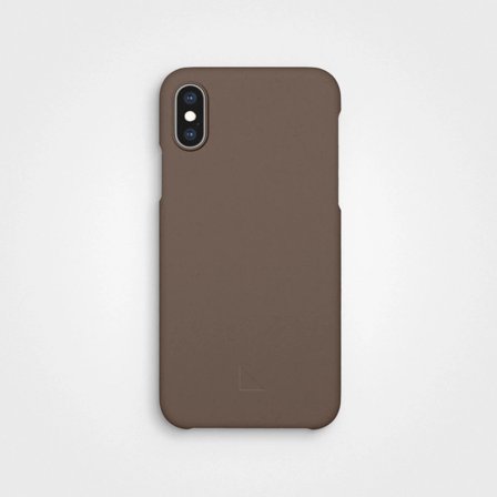 Plastic Free Phone Case Earth Brown, Made From Plants | agood company, iPhone X XS