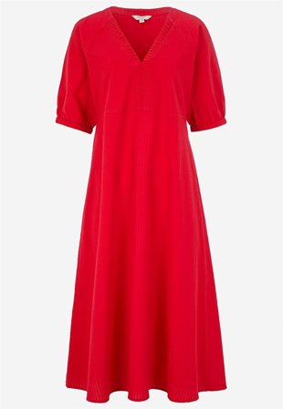 Cellbes of Sweden - Kjole i seersucker i rød til damer i størrelse 50/52