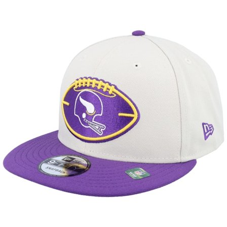 New Era - Beis snapback Gorra - Minnesota Vikings Nfl24 Sideline His 9FIFTY Stone/Purple Snapback @ Hatstore