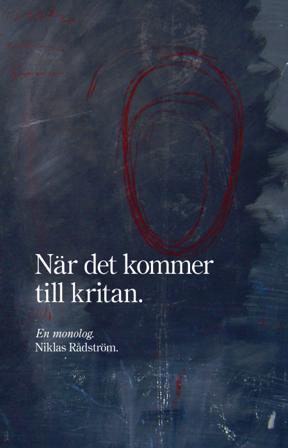 När det kommer till kritan - Bok av Niklas Rådström - Danskt band