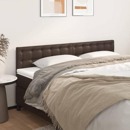 Vidaxl Huvudgavlar 2 St Brun 90x5x78/88 Cm Konstläder Brun