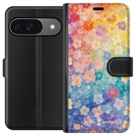 Yhteensopiva Lompakkokotelo Google Google Pixel 9 Cactus and Friends – RainbowBloom