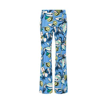 Pom Amsterdam, Sp 6909 Print Pants Flare Niebieski, Kobieta, Rozmiar: M