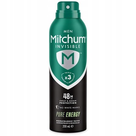 Mitchum Usynlig Beskyttelse 48-Timers Antiperspirant Spray 200Ml