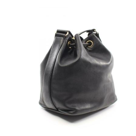 Chanel Vintage Pre-owned Bucket Väska svart, Dam Vintage Väskor, Dam, Storlek: ONE SIZE
