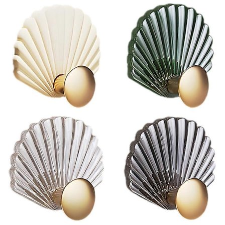 Seinäkoukut 4 kpl, merikotilo, itseliimautuva avainkoukku, hattukoukku, vaatekoukku, pyyhekoukku