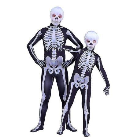 Halloween kostym skelett kostymer för barn och vuxna - Perfet 180