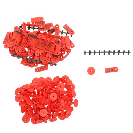 Nummererede øremærker til får, geder, husdyr, forsyninger til landbrug