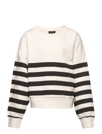 Nlfkipe Ls Short Sweat Sweat-shirt Genser Multi/mønstret LMTD