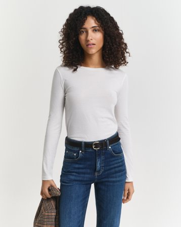 GANT Damen Leichtes Langarmshirt aus Baumwolle (XS)