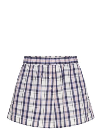 Monki Relaxed Cotton Boxer Shorts - Yellow - M