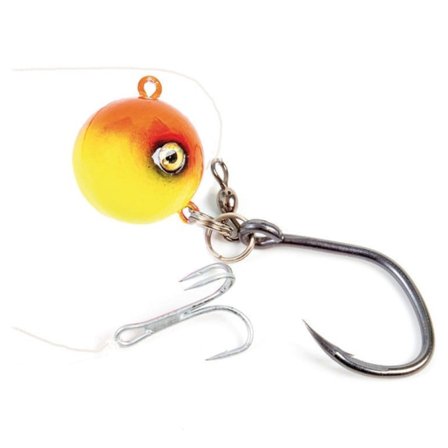 Fladen Deadbait Halibut Rig, 500g Yellow/Red, 12/0 & 4/0 Hook