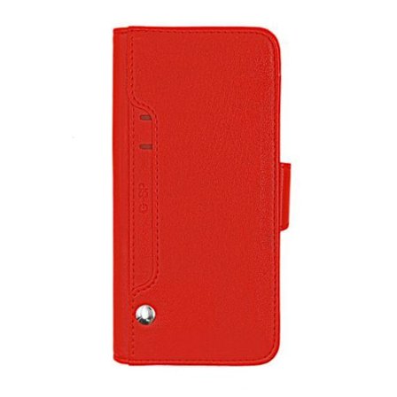 iPhone XR Flip Stand PU Leather Extra Card Wallet Case Red