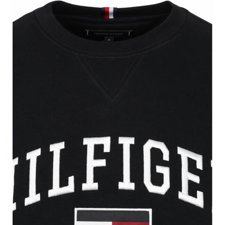 Tommy Hilfiger Varsity Trui Logo Navy , Blauw , Heren , Maat: L
