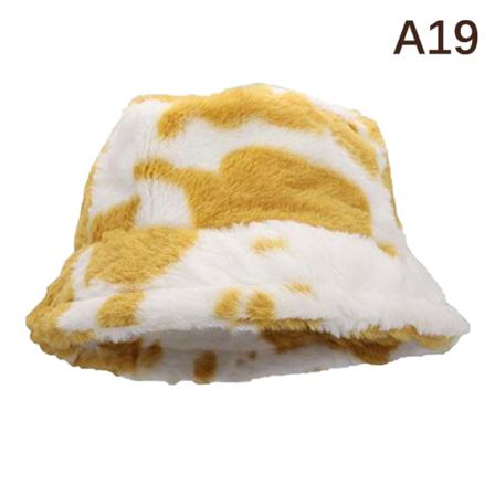 Vinter Fuskpäls Fluffy Bucket Hats Dam Utomhus Varm Solhatt S