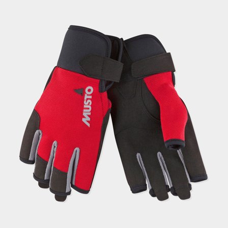 Guanti da vela Musto Essential Sailing Short Finger Glove, True Red, XX-Large