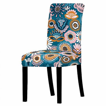 Stolebetræk Sæt af 4, Aftageligt Stolebetræk Sæde Stole Spisestuestolebetræk