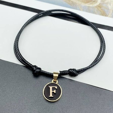 Fashion Simple 26 engelske bogstavsarmbånd Håndlavet justerbar W