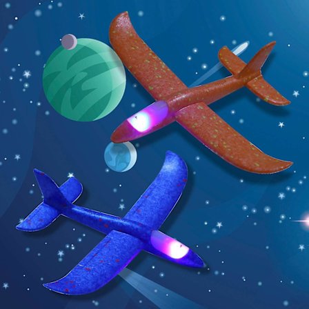 LED-lampa flygplansform