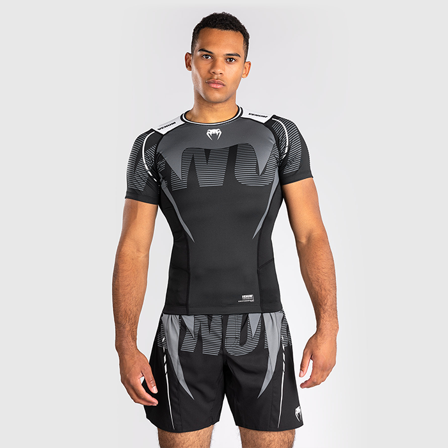 Venum Adrenaline Rashguard Kortermet Svart Grå