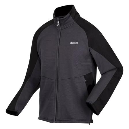 Regatta Mens Highton Iii Fleecejacka Med Dragkedja 3xl Mörkgrå/b