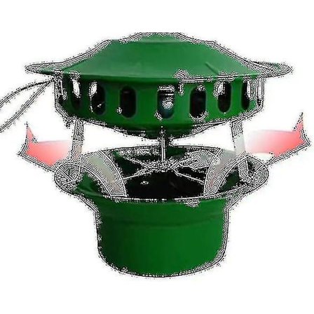 Elektrisk skorstensfläkt för grillstuga, öppen spis, termokaminer, vedeldad ugn - 80W