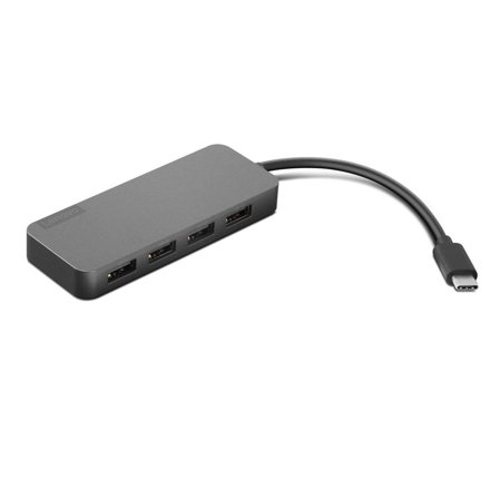 Lenovo USB-C to 4 Port USB-A Hub - hub - 4 porter
