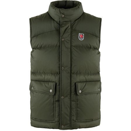 Fjällräven Herr's Expedition Down Lite Vest in Deep Forest | Size: Small, Dun/Supreme Microloft