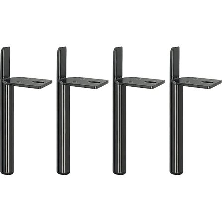 4 Metal Bordben Møbler Møbelben Til Garderobe, Skab, Tv-Skab, Sengeskab