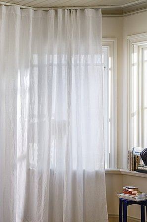 Jotex - Vorhang Leinen-mix 1-länge Extra Breit Weiß - LINA - Kaufe Leinengardinen bei Jotex