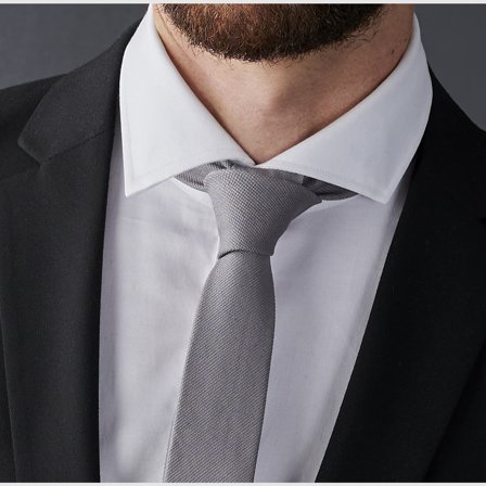 Šedá ľanová kravata pre mužov - Slim kravaty