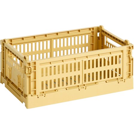 Hay Color Crate oppbevaringsboks, liten, golden yellow