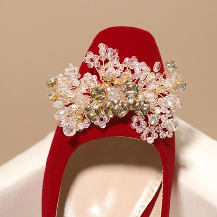 2 STK Bryllupssko Clips Sko Dekorationer Clip Charm Spænde