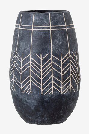 Bloomingville - Dekorationvase Mahi - Sort - Urtepotteskjulere & vaser - Fra Homeroom