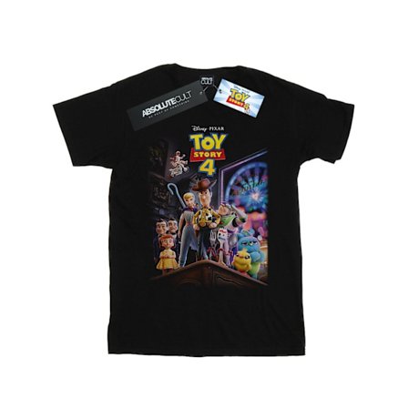 Disney Flickor Toy Story 4 Crew Poster Bomulls T-shirt 7-8 År B