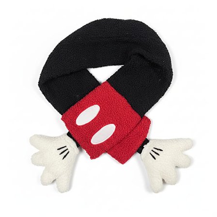 Disney Mikke Mus Palm Varmt Plysj Skjerf | Vinter Sykling Vindtett Kryss Halsbeskyttelse Skjerf for Kvinner, Boho Stil