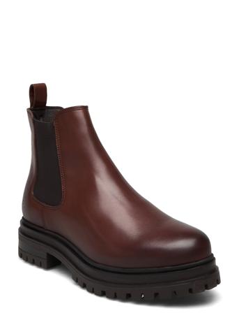 Biadarlene Chelsea Warm Boot Crust Shoes Chelsea Boots Brun Bianco