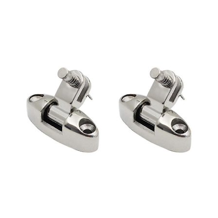 2-pack rostfritt stål 316 marin däck gångjärn fjäderstift ändstycken markis tillbehör