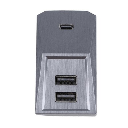 USB Hub for Tesla Model 3 Model Y 2021-2023, 4-i-1 Multi Port Hanskerom Hub Flash Drive Dockingstasjon