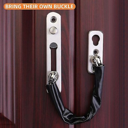 Anti-hotlinking dørkjedelås lås Anti-tyveri lås dør L