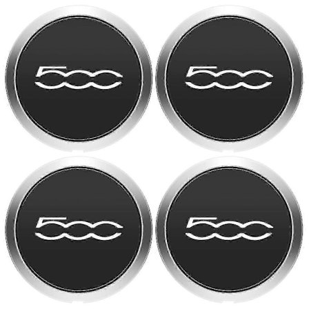 4 st 133mm Navkapsel för Fiat 500 Hjul Centrum Navkapslar Set 68078419AC 68078421AC [Db]