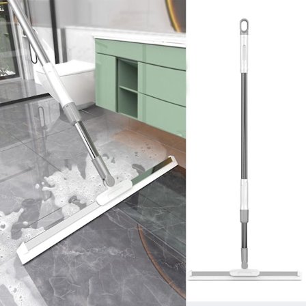 Justerbar gulvskraber perfekt til brusebad, badeværelse, køkken, hjem, fliser, kæledyrshår, gulv, glas, vindue, vand, skumrengøring