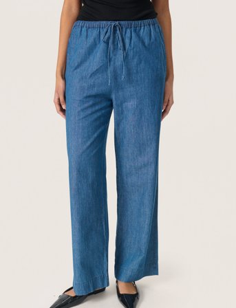 Soaked in Luxury Slchamy Faustina Pants - Blue - M