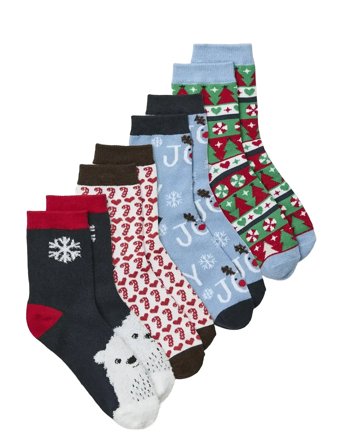 Vero Moda Girl Vmelf Socks Giftbox Xmas Girl - Blue - ONE SIZE