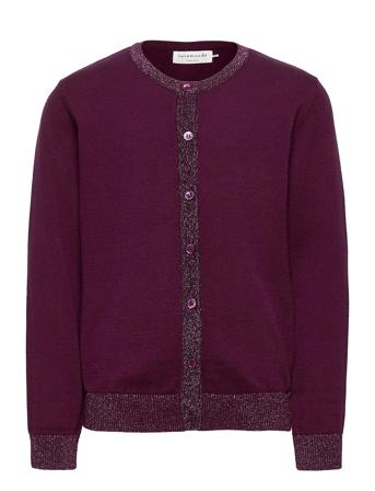 Cardigan Ls Neuletakki Liila Rosemunde Kids