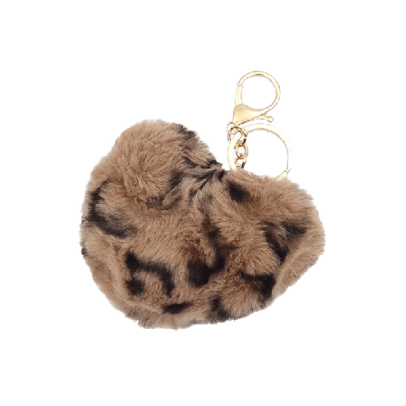 Complement Kids Mjuk Nyckelring Med Djurmönster Smycken Unisex Brun