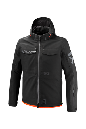 Motorjas Ixon Square Zwart/Fel rood 4XL